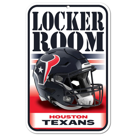 Houston Texans Sign 11x17 Plastic Locker Room Design-0