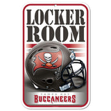 Tampa Bay Buccaneers Sign 11x17 Plastic Locker Room Design-0