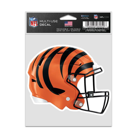 Cincinnati Bengals Decal 3.75x5 Helmet Fan-0