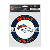 Denver Broncos Decal 3.75x5 Patch Fan-0