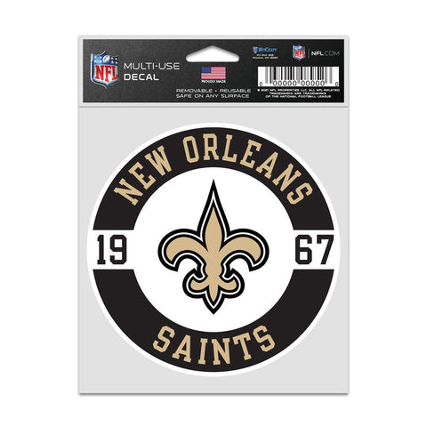 New Orleans Saints Decal 3.75x5 Patch Fan-0