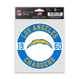 Los Angeles Chargers Decal 3.75x5 Patch Fan-0