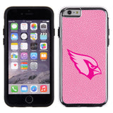 Arizona Cardinals Phone Case Pink Football Pebble Grain Feel iPhone 6 CO-0