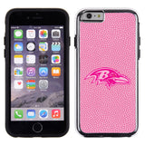 Baltimore Ravens Phone Case Pink Football Pebble Grain Feel iPhone 6 CO-0