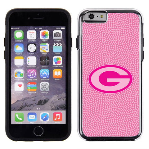 Green Bay Packers Phone Case Pink Football Pebble Grain Feel iPhone 6 CO-0