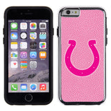 Indianapolis Colts Phone Case Pink Football Pebble Grain Feel iPhone 6 CO-0