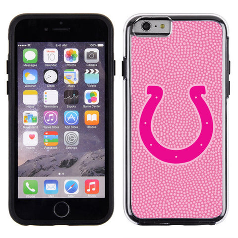 Indianapolis Colts Phone Case Pink Football Pebble Grain Feel iPhone 6 CO-0