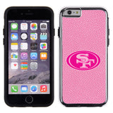 San Francisco 49ers Phone Case Pink Football Pebble Grain Feel iPhone 6 CO-0