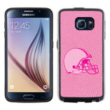 Cleveland Browns Phone Case Pink Football Pebble Grain Feel Samsung Galaxy S6 CO-0
