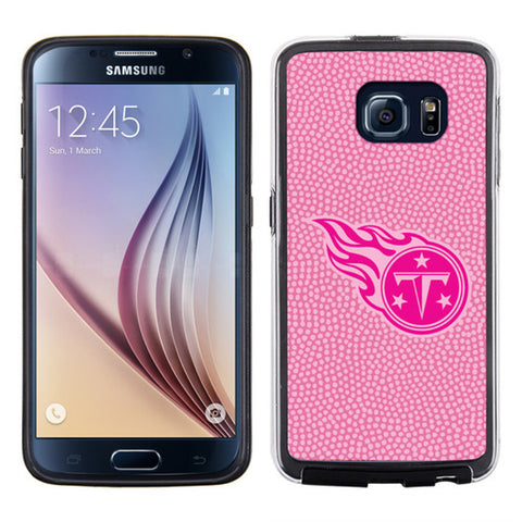 Tennessee Titans Phone Case Pink Football Pebble Grain Feel Samsung Galaxy S6 CO-0