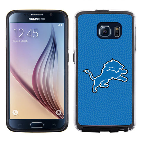 Detroit Lions Phone Case Team Color Football Pebble Grain Feel Samsung Galaxy S6 CO-0