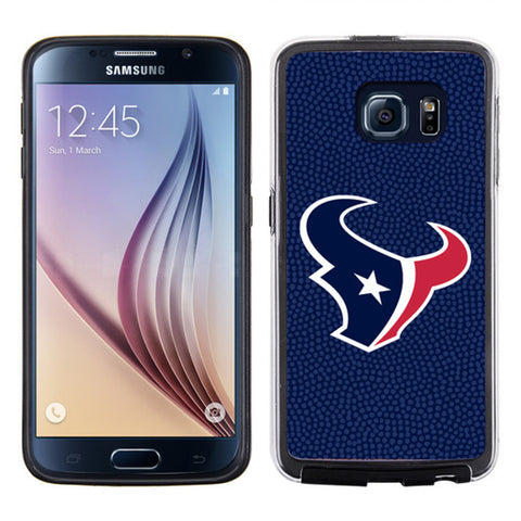 Houston Texans Phone Case Team Color Football Pebble Grain Feel Samsung Galaxy S6 CO-0