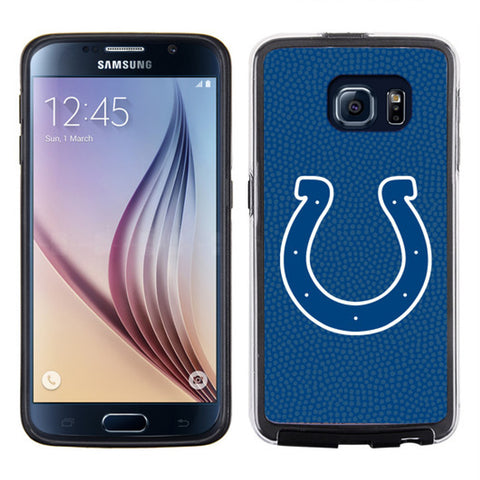 Indianapolis Colts Phone Case Team Color Football Pebble Grain Feel Samsung Galaxy S6 CO-0
