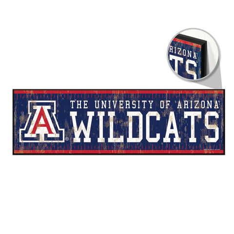Arizona Wildcats Sign 9x30 Wood Yard Marker-0
