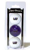 LSU Tigers 3 Pack of Golf Balls - Special Order-0