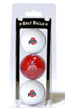 Ohio State Buckeyes 3 Pack of Golf Balls-0