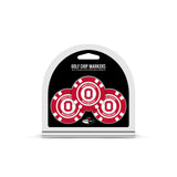 Ohio State Buckeyes Golf Chip with Marker 3 Pack-0