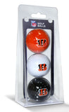 Cincinnati Bengals 3 Pack of Golf Balls - Special Order-0