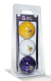 Minnesota Vikings Golf Balls 3 Pack-0