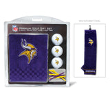 Minnesota Vikings Golf Gift Set with Embroidered Towel-0