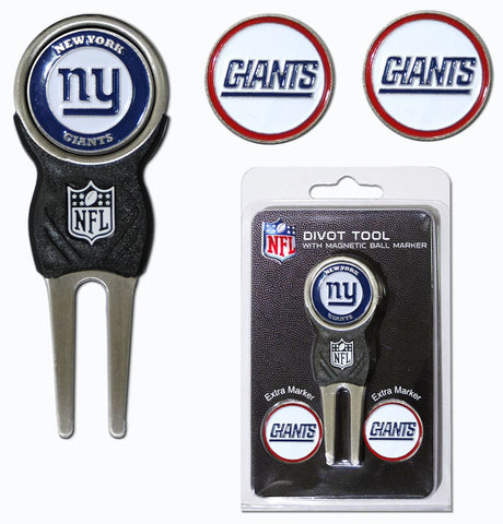 New York Giants Golf Divot Tool with 3 Markers-0