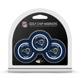 Los Angeles Rams Golf Chip with Marker 3 Pack-0
