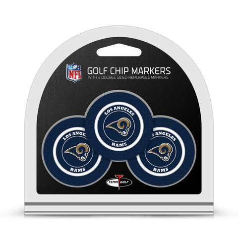 Los Angeles Rams Golf Chip with Marker 3 Pack-0