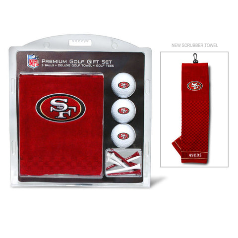 San Francisco 49ers Golf Gift Set with Embroidered Towel-0