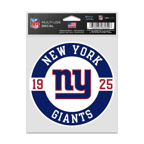 New York Giants Decal 3.75x5 Patch Fan-0