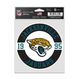 Jacksonville Jaguars Decal 3.75x5 Patch Fan-0