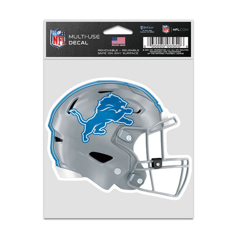 Detroit Lions Decal 3.75x5 Helmet Fan-0