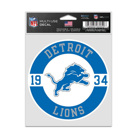Detroit Lions Decal 3.75x5 Patch Fan-0