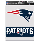 New England Patriots Decal Multi Use Fan 2 Pack-0