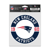 New England Patriots Decal 3.75x5 Patch Fan-0