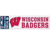 Wisconsin Badgers Decal 3x10 Perfect Cut Color-0