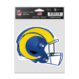 Los Angeles Rams Decal 3.75x5 Helmet Fan-0