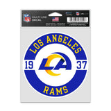 Los Angeles Rams Decal 3.75x5 Patch Fan-0