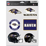 Baltimore Ravens Decal Multi Use Fan 6 Pack-0