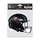 Baltimore Ravens Decal 3.75x5 Helmet Fan-0