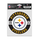 Pittsburgh Steelers Decal 3.75x5 Patch Fan-0
