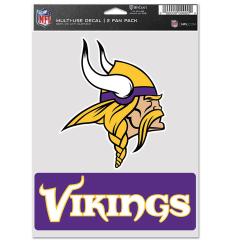 Minnesota Vikings Decal Multi Use Fan 2 Pack-0