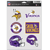 Minnesota Vikings Decal Multi Use Fan 6 Pack-0