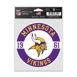 Minnesota Vikings Decal 3.75x5 Patch Fan-0