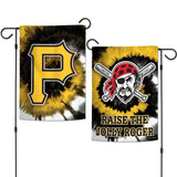 Pittsburgh Pirates Flag 12x18 Garden Style 2 Sided Tie Dye - Special Order-0