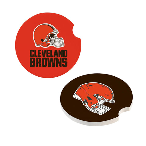 Cleveland Browns Car Coaster Set 2 Pack-0