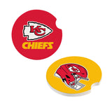 Kansas City Chiefs Car Coaster Set 2 Pack Periodic Restock-0