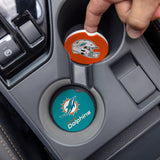 Miami Dolphins Car Coaster Set 2 Pack-3
