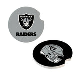 Las Vegas Raiders Car Coaster Set 2 Pack-0
