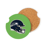 Seattle Seahawks Car Coaster Set 2 Pack-0