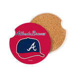 Atlanta Braves Car Coaster Set 2 Pack-2